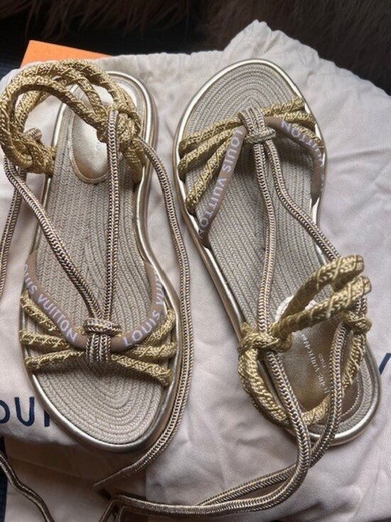 Louis Vuitton Shoes - Strappy Tie Louis Vuitton Sandals
